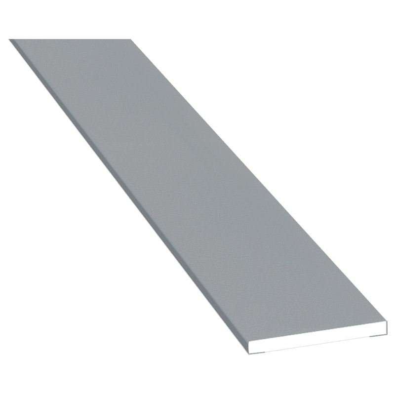 Flachprofil 30x3mm Lg. 6,00m foliert 71 5505-167 Silbergrau Produktbild BIGPIC L