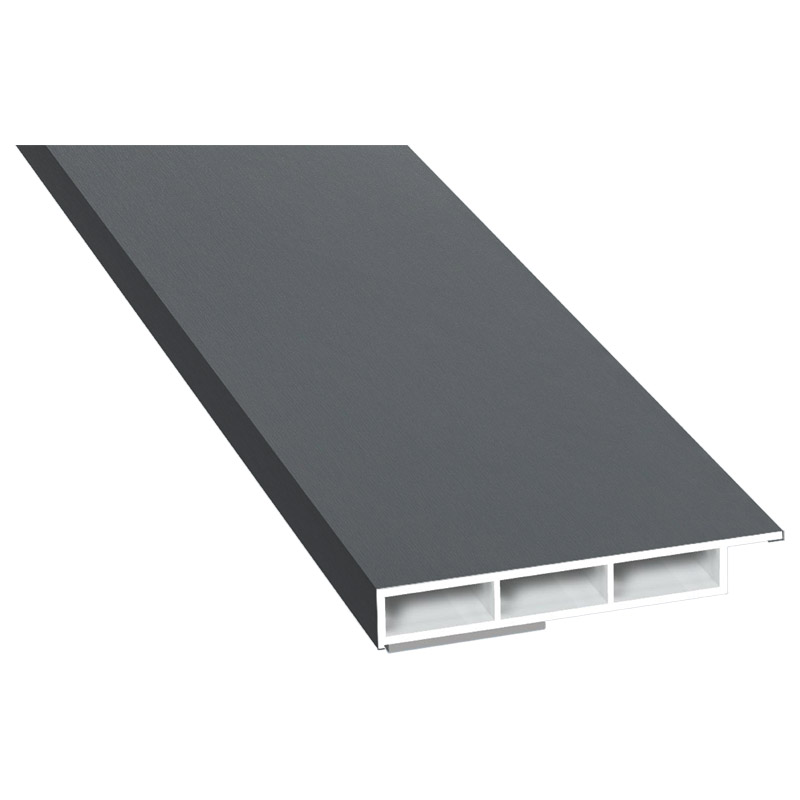 Kammerprofil 50x7mm SK Lg. 6,00m foliert mit Nase 70 1205-167 Basaltgrau Produktbild BIGPIC L