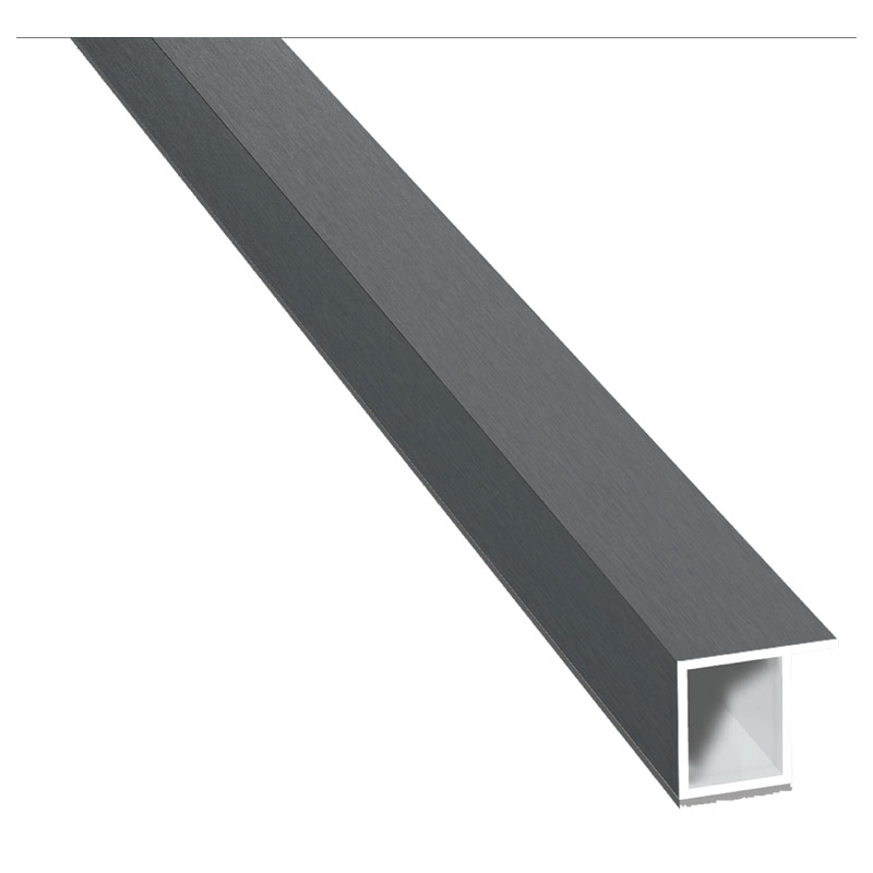 Kammerprofil 17x15mm SK Lg. 6,00m foliert, mit Nase 70 1205-167 Basaltgrau Produktbild BIGPIC L