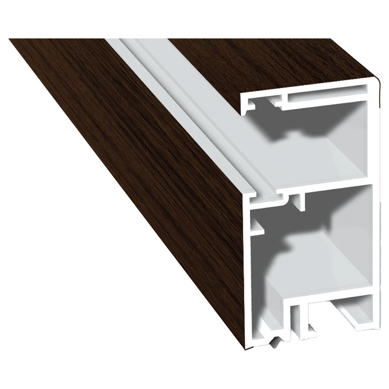 Rollladenführung 30x57mm Lg. 6,00m foliert, GK Braun, ohne Bürste 205 2089-167 Eiche Dunkel Produktbild BIGPIC L