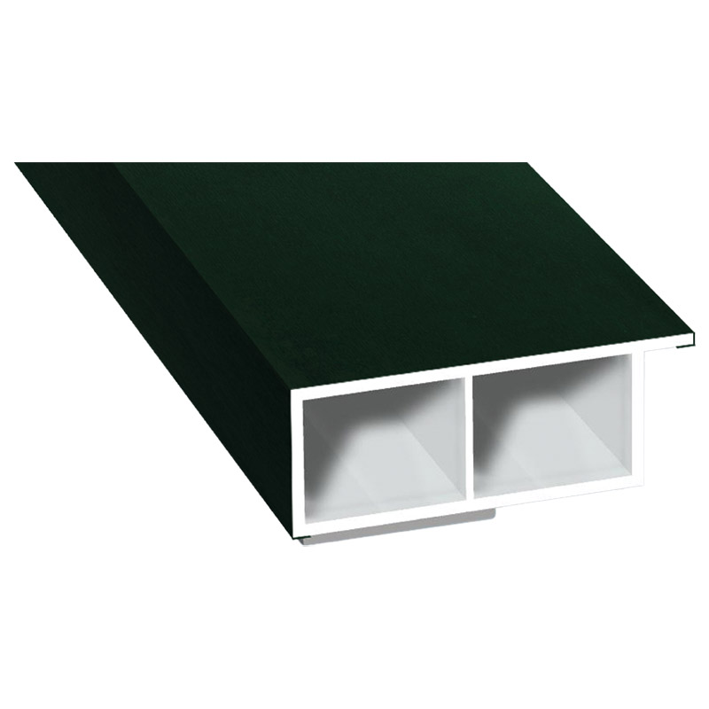 Kammerprofil 40x15mm SK Lg. 6,00m foliert, mit Nase 61 2505-167 Dunkelgrün Produktbild BIGPIC L