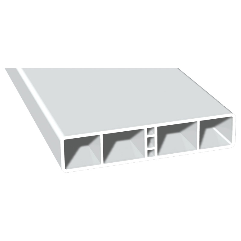 Hohlkammerprofil 120x25mm Lg. 6,00m Weiß, VE: 30m Produktbild BIGPIC L