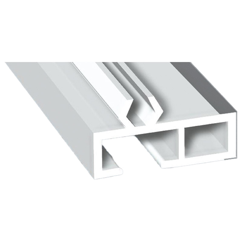 Aufdopplungsprofil 30x10mm Lg. 6,00m foliert 71 5505-167 Silbergrau Produktbild BIGPIC L