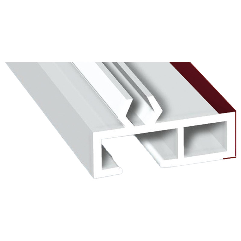 Aufdopplungsprofil 30x10mm Lg. 6,00m foliert 30 8105-167 Dunkelrot Produktbild BIGPIC L