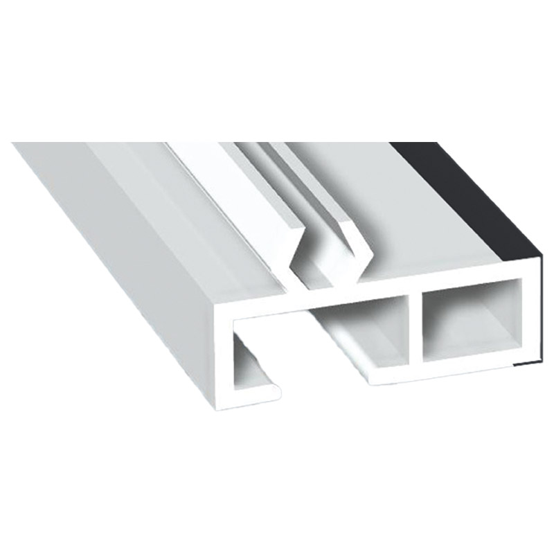 Aufdopplungsprofil 30x10mm Lg. 6,00m foliert 701505-083 Schiefergrau Glatt Produktbild BIGPIC L