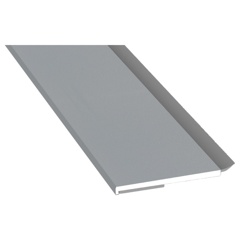 Flachprofil 40x3mm WL SK Lg. 6,00m foliert, WL Schwarz 71 5505-083 Silbergrau Glatt Produktbild BIGPIC L