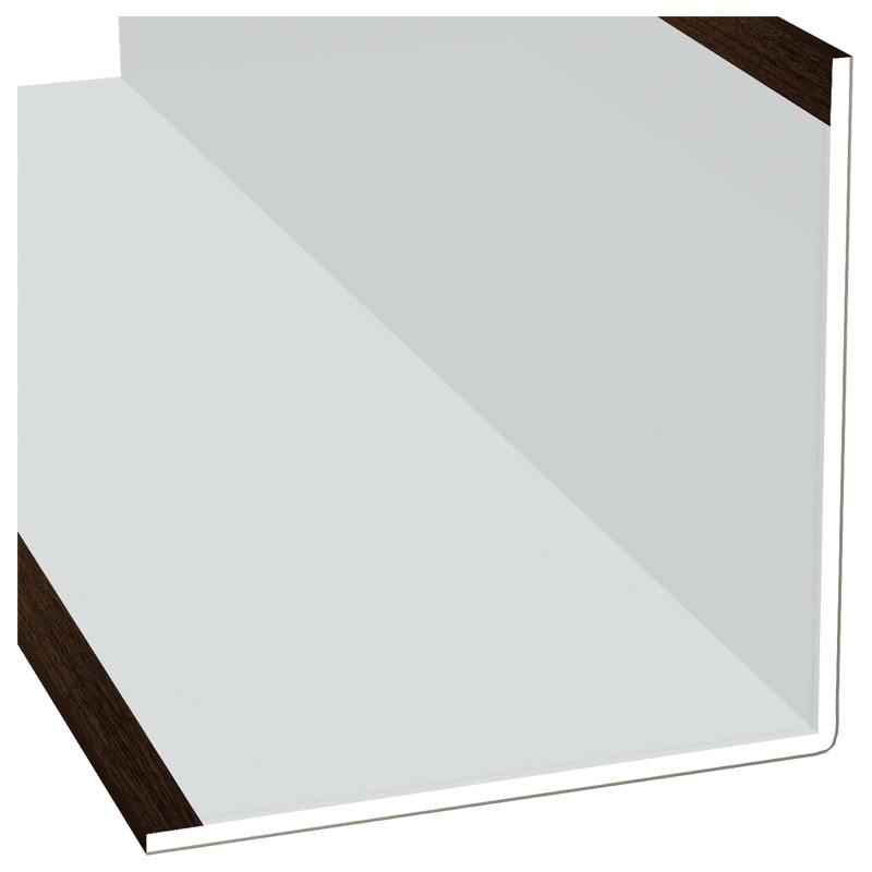 Winkelprofil 100x100x3mm Lg. 6,00m Außen foliert 205 2089-167 Eiche Dunkel Produktbild BIGPIC L
