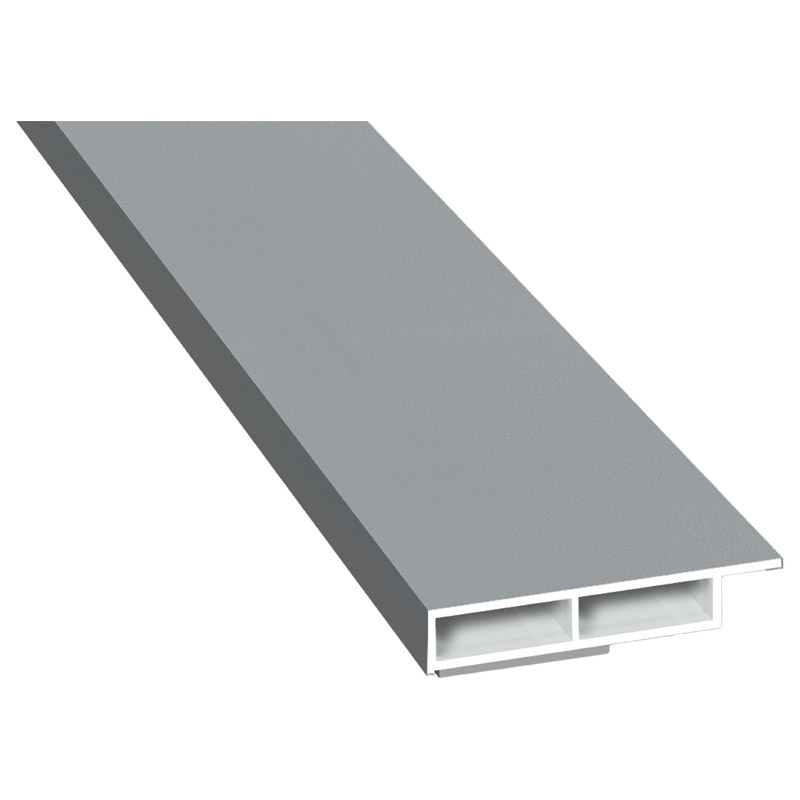 Kammerprofil 40x7mm SK Lg. 6,00m foliert mit Nase 71 5505-083 Silbergrau Glatt Produktbild BIGPIC L