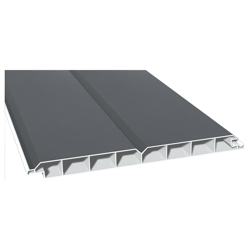 Nut- u. Federprofil 200x17mm Lg. 6,00m foliert, V-Fuge 70 1205-167 Basaltgrau Produktbild BIGPIC L