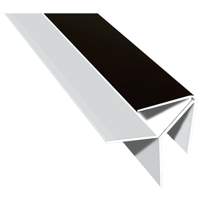 Eck-Profil Lg. 6,00m foliert 85 1805-167 Schwarzbraun Produktbild BIGPIC L