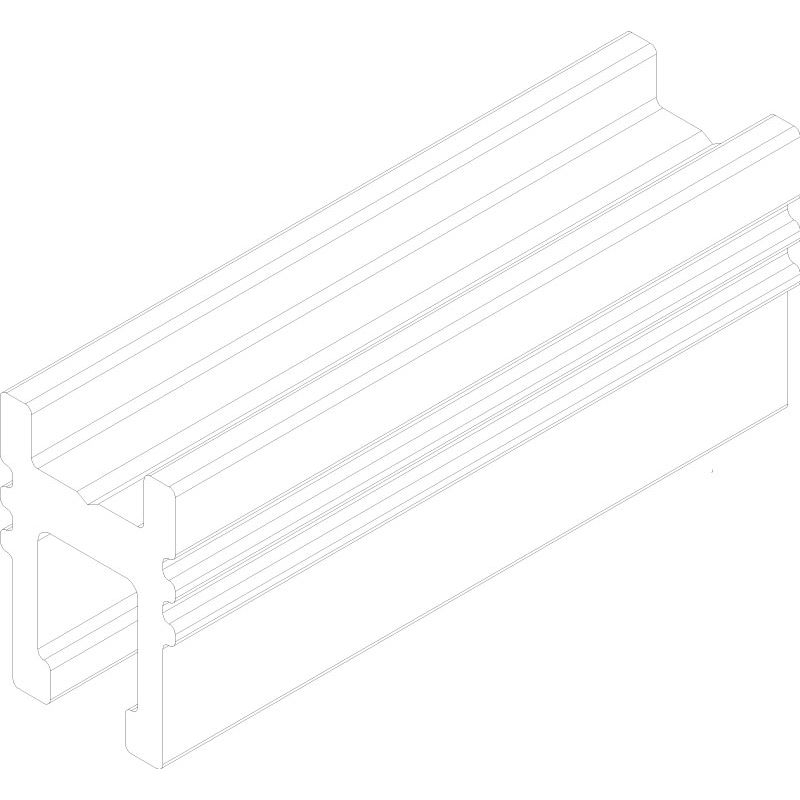 GEZE Klemmprofil Befestigung Holz-/Metallflügel LEVOLAN 60/120 Produktbild BIGPIC L