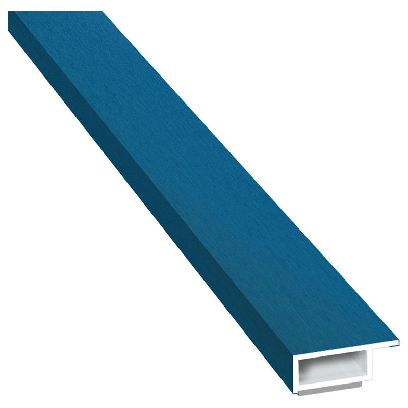 Kammerprofil 20x7mm SK Lg. 6,00m foliert mit Nase 50 0705-167 Brillantblau Produktbild BIGPIC L