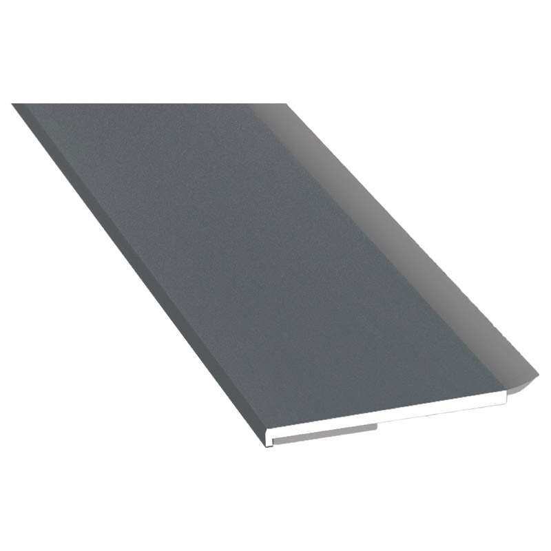 Flachprofil 40x3mm WL SK Lg. 6,00m foliert, WL Schwarz 70 1205-083 Basaltgrau Glatt Produktbild BIGPIC L