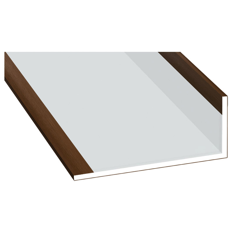 Winkelprofil 25x60x2,5mm Lg. 6,00m Außen foliert 49233 Siena Rosso Produktbild BIGPIC L