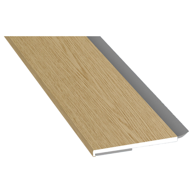 Flachprofil 40x3 mm WL SK Lg. 6,00 m foliert, WL Schwarz  311 8076-168 Eiche Natur Produktbild BIGPIC L