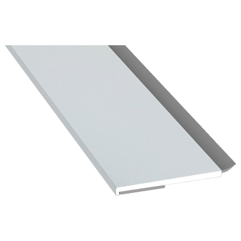 Flachprofil 40x3mm WL SK Lg. 6,00m foliert, WL Schwarz 72 5105-167 Lichtgrau Produktbild BIGPIC L