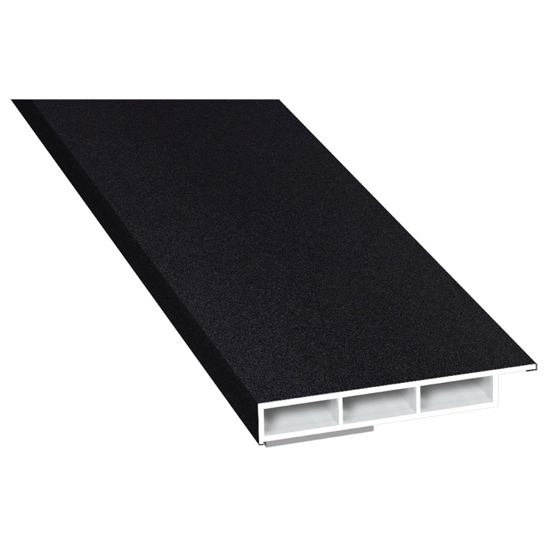 Kammerprofil 50x7mm SK Lg. 6,00m foliert mit Nase 70 2105-083 Schwarzgrau Glatt Produktbild BIGPIC L