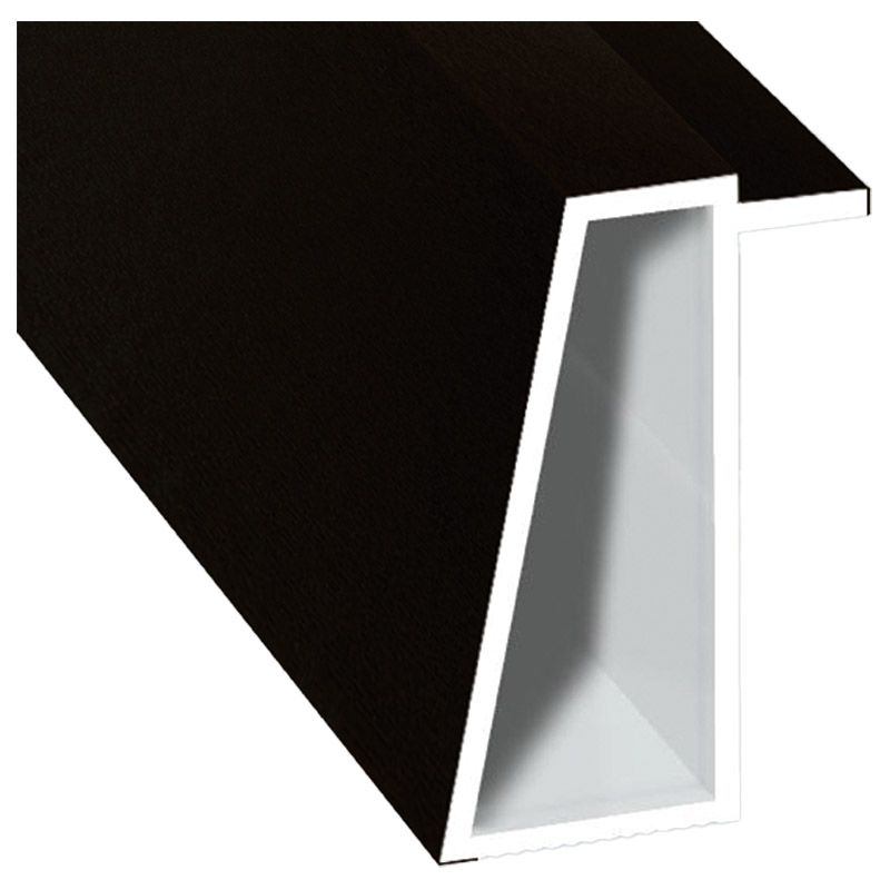 Kammerprofil 16x35 mm Lg. 6,00 m foliert 85 1805-167 Schwarzbraun Produktbild BIGPIC L