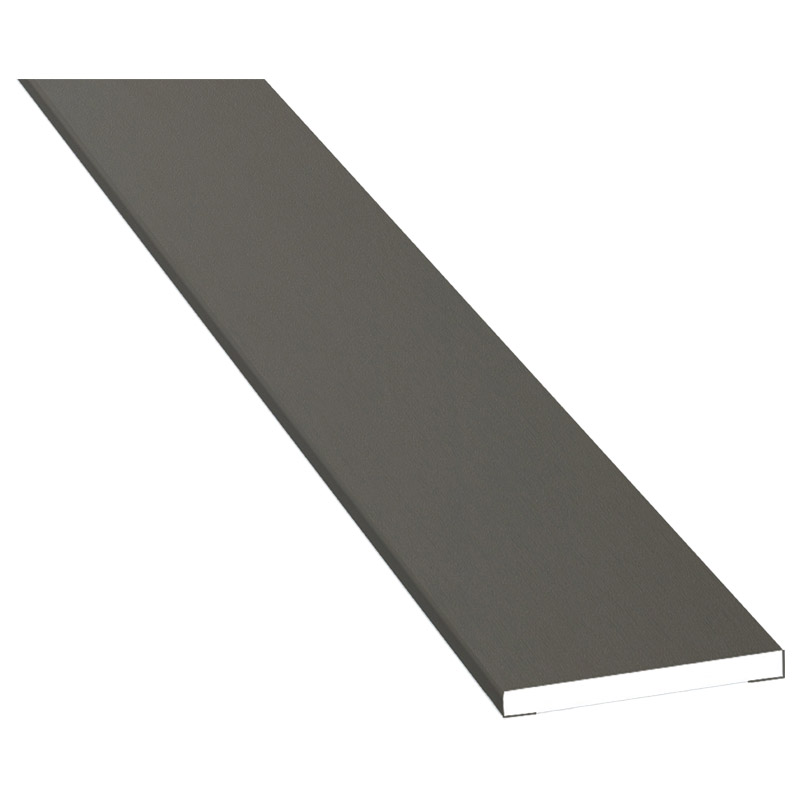 Flachprofil 30x3mm Lg. 6,00m foliert 70 3905-167 Quarzgrau Produktbild BIGPIC L