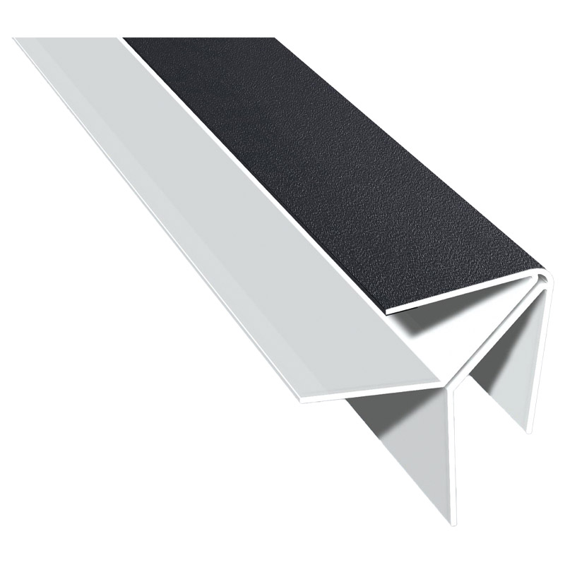 Eck-Profil Lg. 6,00m foliert 70 1605-083 Anthrazitgrau Glatt Produktbild BIGPIC L