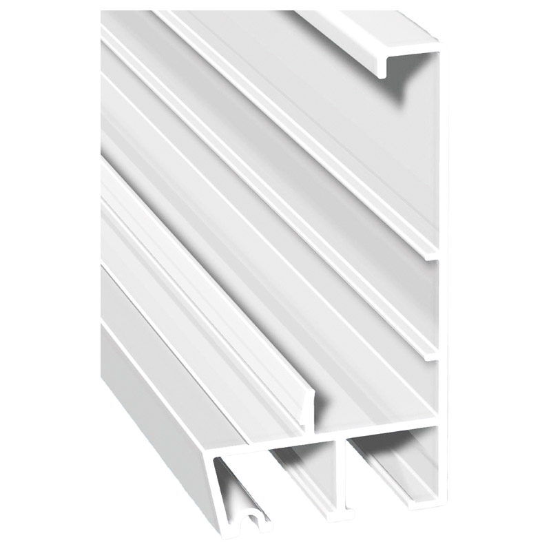 ALU Adapterprofil 80x42mm Lg. 6,50m Weiß ähnlich RAL 9016, Revision außen, VE: 13m Produktbild BIGPIC L