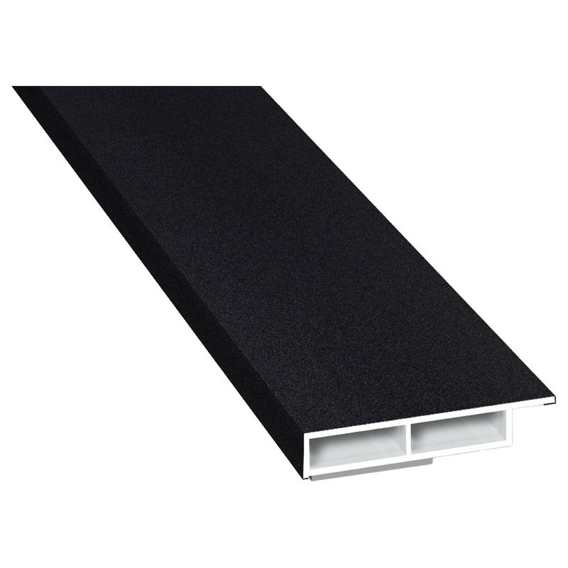 Kammerprofil 40x7mm SK Lg. 6,00m foliert mit Nase 70 2105-083 Schwarzgrau Glatt Produktbild BIGPIC L