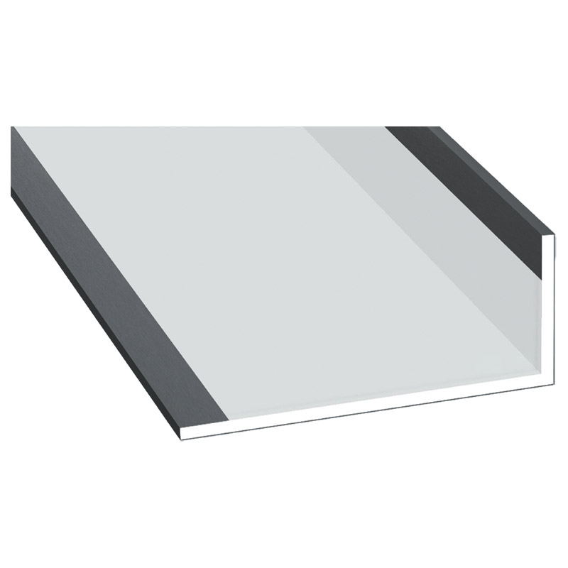 Winkelprofil 25x60x2,5mm Lg. 6,00m Außen foliert 70 1205-167 Basaltgrau Produktbild BIGPIC L