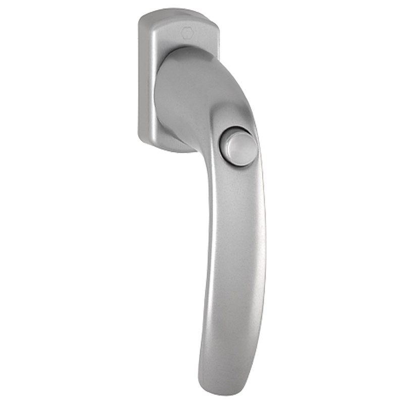 0810SV/U10 F9 Alu Stahl/N10A, mit Arrettierung, stahlgrau/7mm/40mm vorst.//ohne Schrauben/Rastung 90° Produktbild BIGPIC L