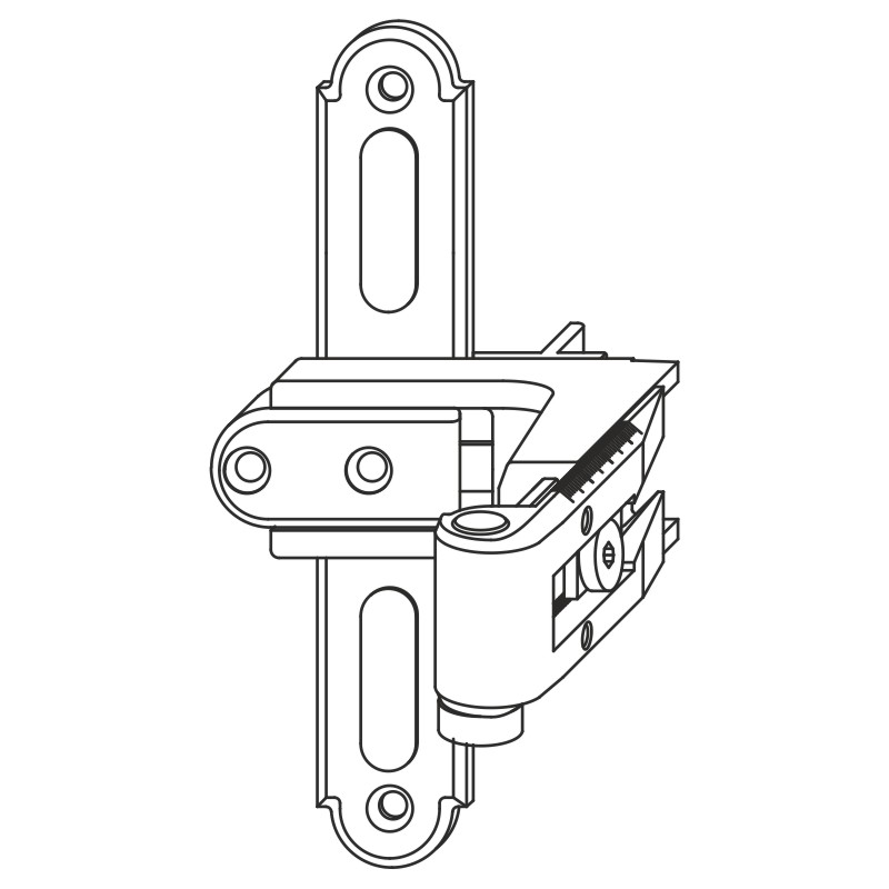 Kreuzband BLR seitl. reg. m.Ans.Lasche KR= 20-32 AT= 18 Gr.0 Grau-S Produktbild BIGPIC L