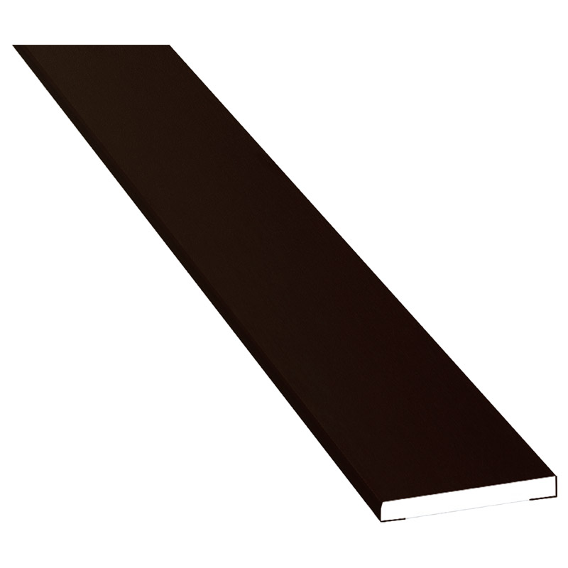 Flachprofil 25x3mm Lg. 6,00m foliert 88 7505-167 Schokobraun Produktbild BIGPIC L