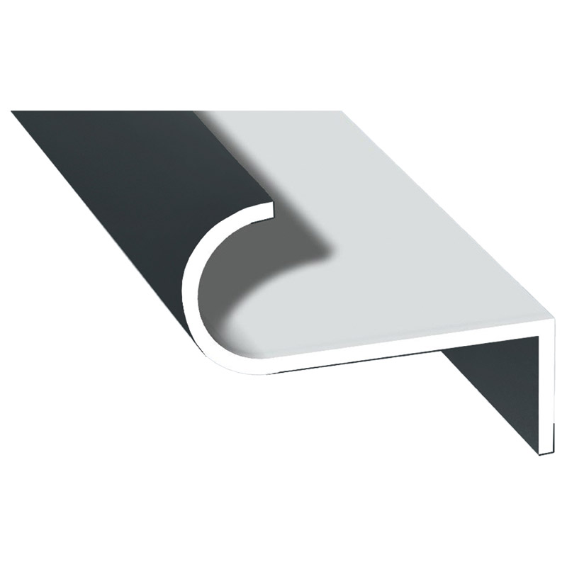 Abrollprofil schraubbar Lg. 6,00m foliert 70 1605-083 Anthrazitgrau glatt Produktbild BIGPIC L