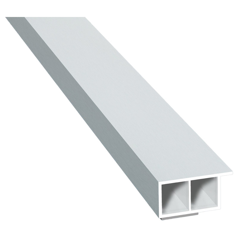 Kammerprofil 30x15mm SK Lg. 6,00m foliert, mit Nase 72 5105-167 Lichtgrau Produktbild BIGPIC L