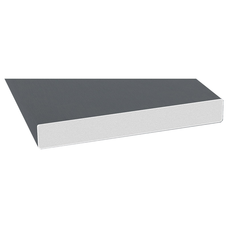 Schaumprofil 150x20mm Lg. 6,00m foliert, PVC-HartSchaum 70 1205-167 Basaltgrau Produktbild BIGPIC L