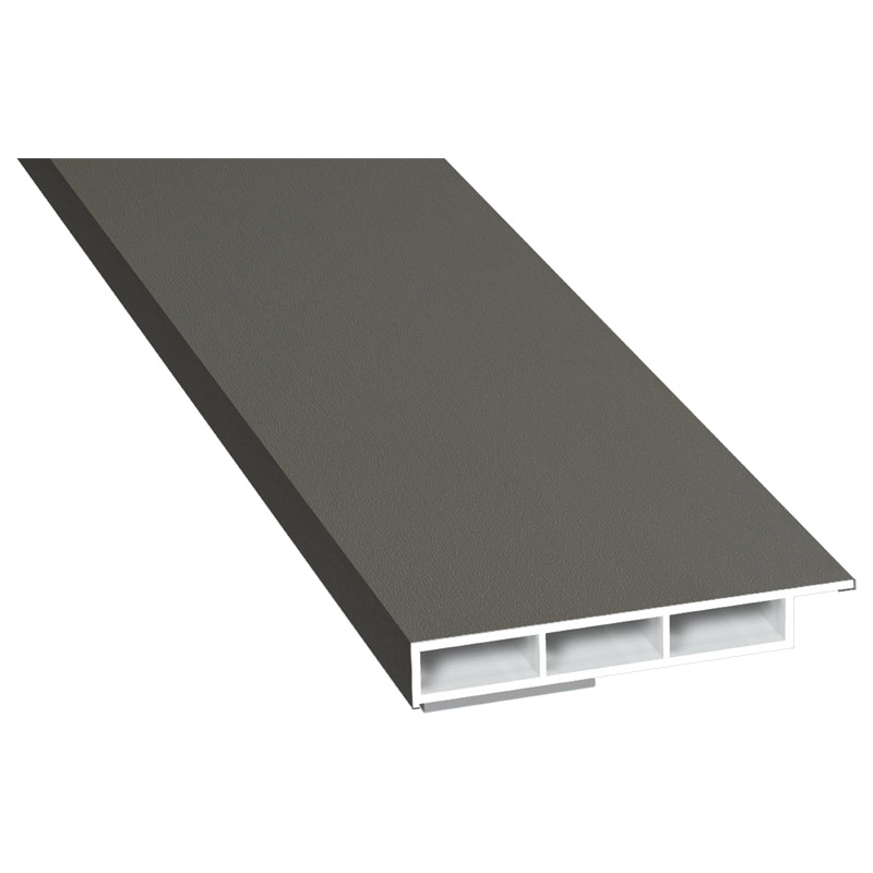 Kammerprofil 50x7 mm SK Lg. 6,00 m foliert mit Nase 70 3905-167 Quarzgrau Produktbild BIGPIC L