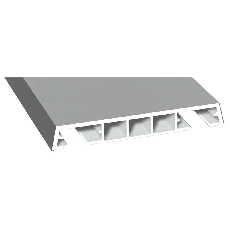 Verkleidungsprofil 85x12mm Lg. 6,00m foliert 70 0405-083 Signalgrau Glatt Produktbild BIGPIC L