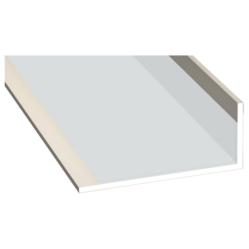 Winkelprof. 25x60x2 K Lg. 6,00 Cremeweiss 13 7905-167 AUSSEN FOLIERT Produktbild BIGPIC L