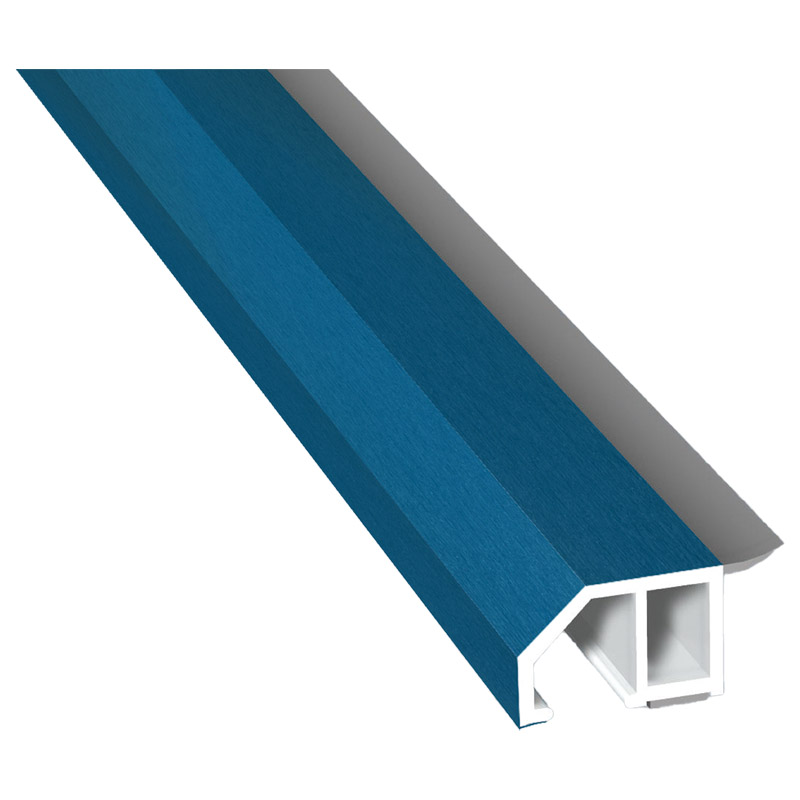 Anschluß-Profil 30mm WL SK Lg. 6,00m foliert, klipsbar, WL Schwarz50 0705-167 Brillantblau Produktbild BIGPIC L