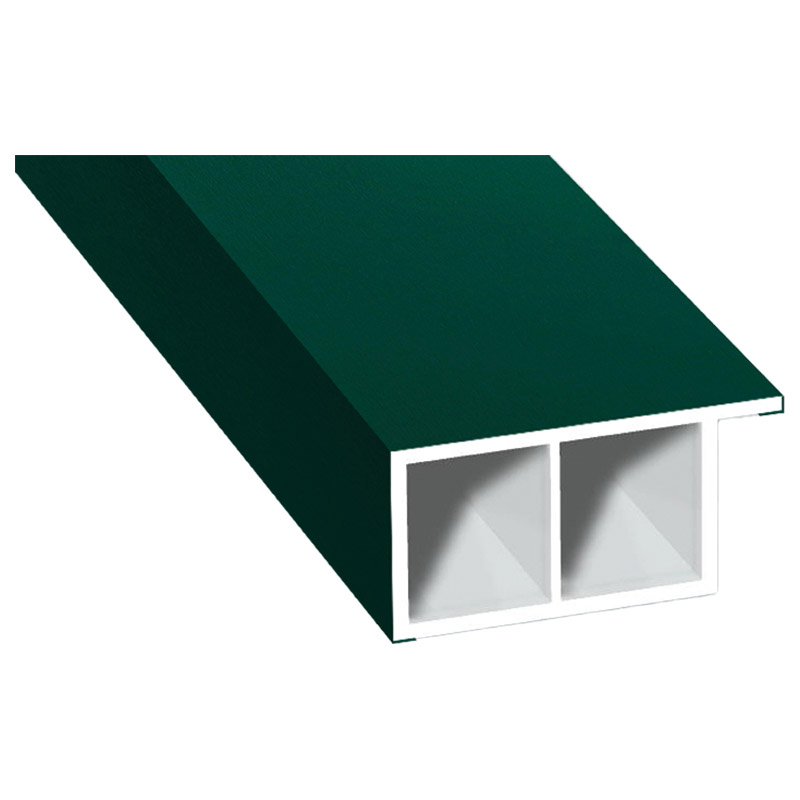 Kammerprofil 30x15mm Lg. 6,00m foliert, mit Nase 60 0505-167 Moosgrün Produktbild BIGPIC L