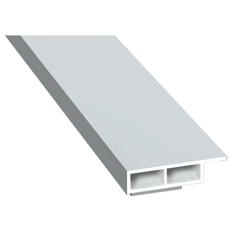 Kammerprofil 30x7mm SK Lg. 6,00m foliert mit Nase 72 5105-083 Lichtgrau Glatt Produktbild BIGPIC L