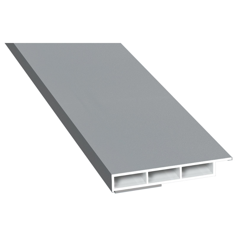 Kammerprofil 50x7mm SK Lg. 6,00m foliert mit Nase 71 5505-083 Silbergrau Glatt Produktbild BIGPIC L