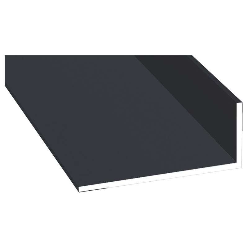 Winkelprofil 25x60x2,5mm Lg. 6,00m foliert 701505-083 Schiefergrau Glatt Produktbild BIGPIC L