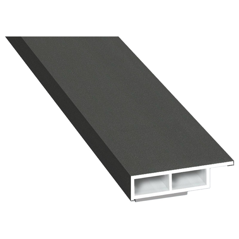 Kammerprofil 30x7 mm SK Lg. 6,00 m foliert mit Nase 436 1014 Alux DB 703 Produktbild BIGPIC L