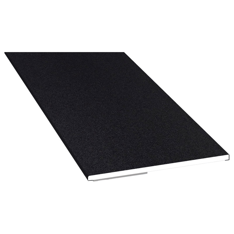 Flachprofil 80x3 mm SK Lg. 6,00 m foliert 70 2105-083 Schwarzgrau Glatt Produktbild BIGPIC L
