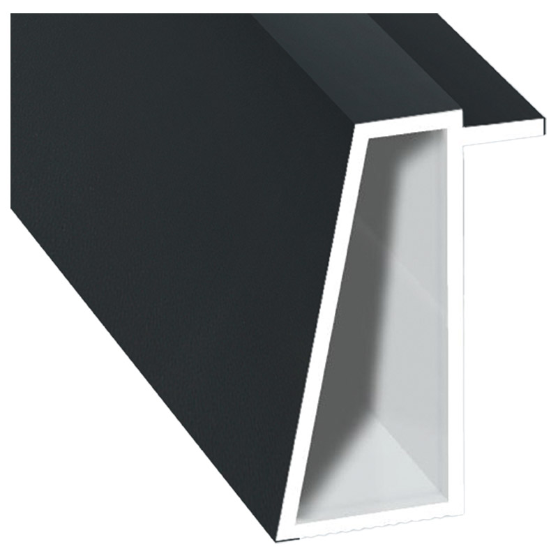Kammerprofil 16x35mm Lg. 6,00m foliert 70 1605-083 Anthrazitgrau Glatt Produktbild BIGPIC L
