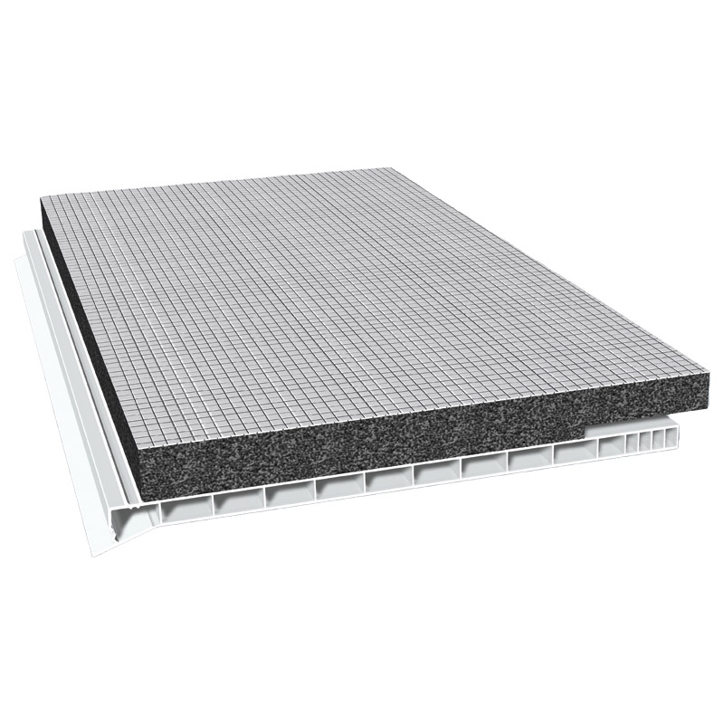 Rollladenkastendeckel 220mm Lg. 6,00m Weiß, mit 20mm Flex-Schaum 12mm versetzt von vorneVE: 18m Produktbild BIGPIC L