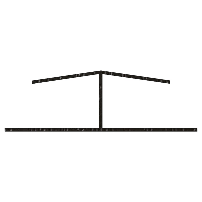 H-Profil 47x21mm Lg. 6,00m foliert 85 1805-167 Schwarzbraun Produktbild BIGPIC L