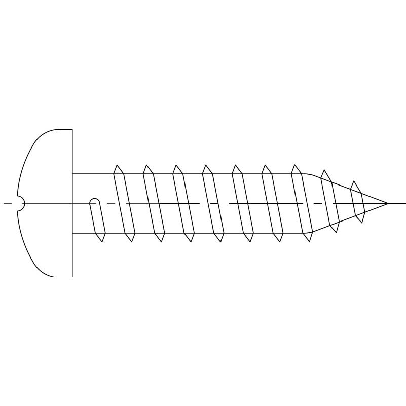 Linsenblechschraube 3,9x16 mm V2A Produktbild BIGPIC L