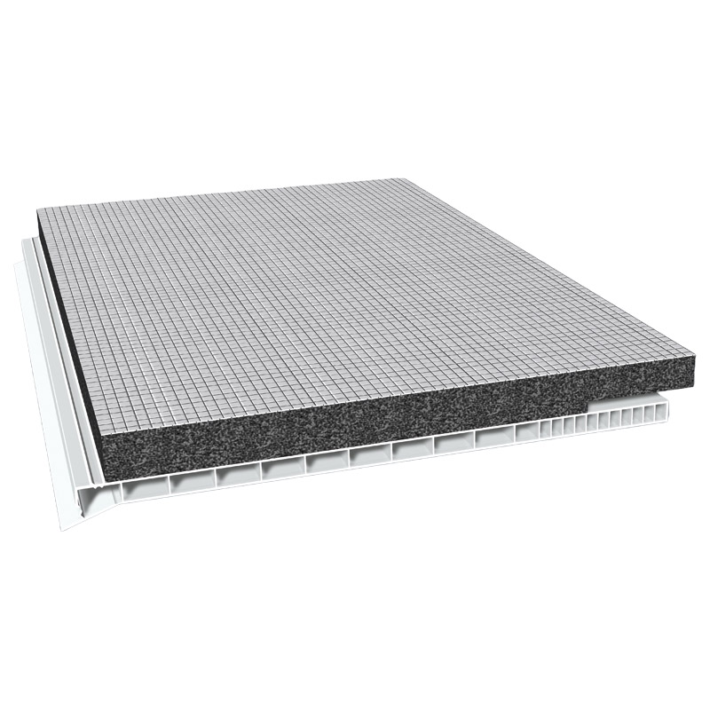 Rollladenkastendeckel 260mm Lg. 6,00m Weiß, mit 20mm Flex-Schaum 12mm versetzt von vorneVE: 18m Produktbild BIGPIC L
