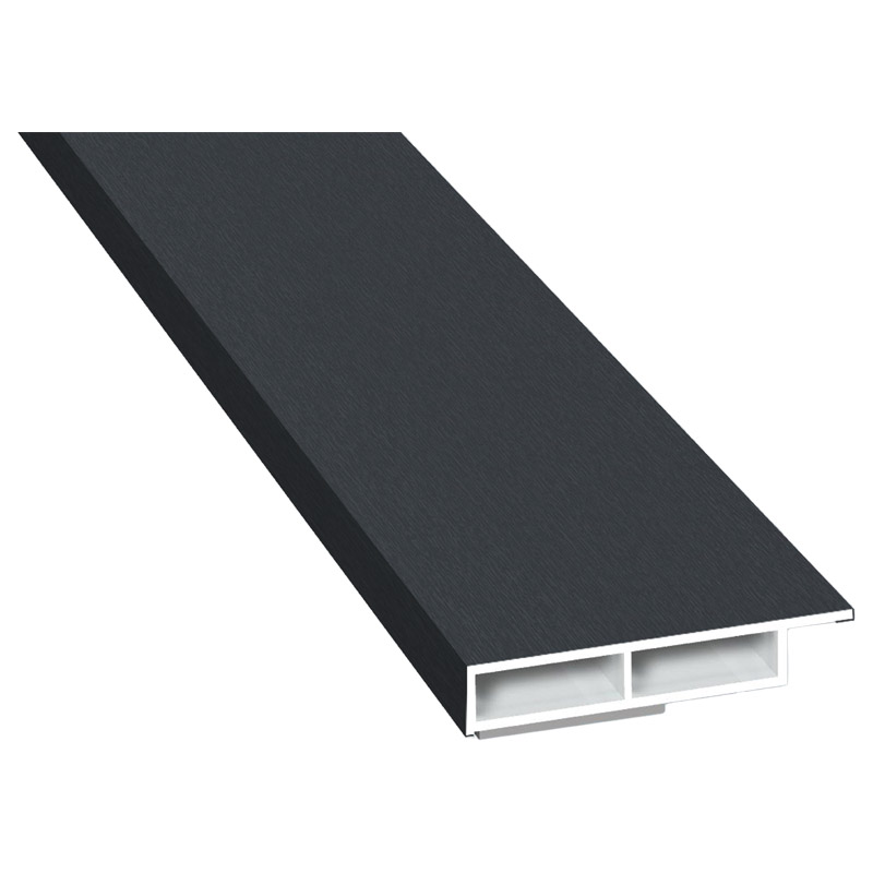 Kammerprofil 40x7 mm SK Lg. 6,00 m foliert mit Nase 701505-167 Schiefergrau Produktbild BIGPIC L