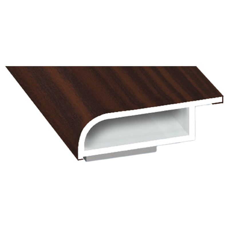 Kammerprofil 25x7mm SK Lg. 6,00m foliert mit Nase 206 5021-167 Sapeli Produktbild BIGPIC L